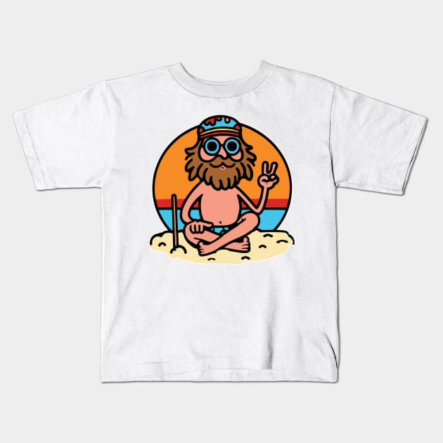 The Beach Is Groovy Dude (No type) Kids T-Shirt by Long Legs Design